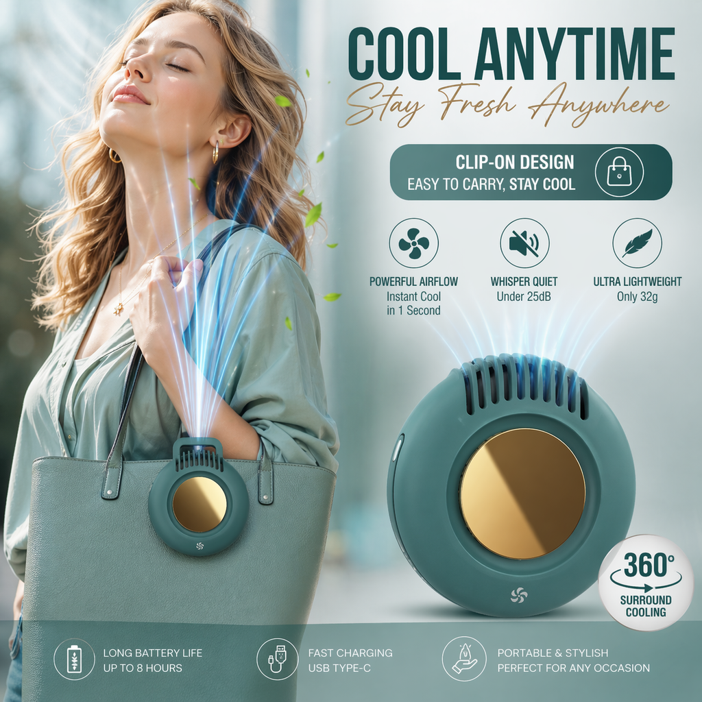 Portable Mini Clip Fan