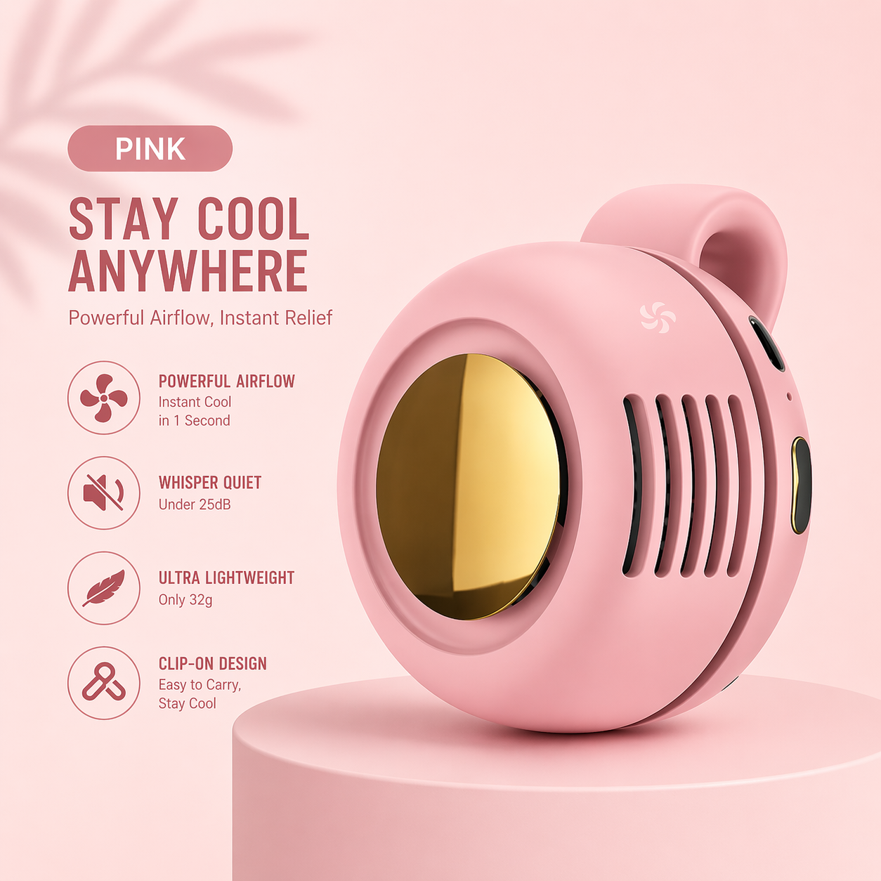 Portable Mini Clip Fan
