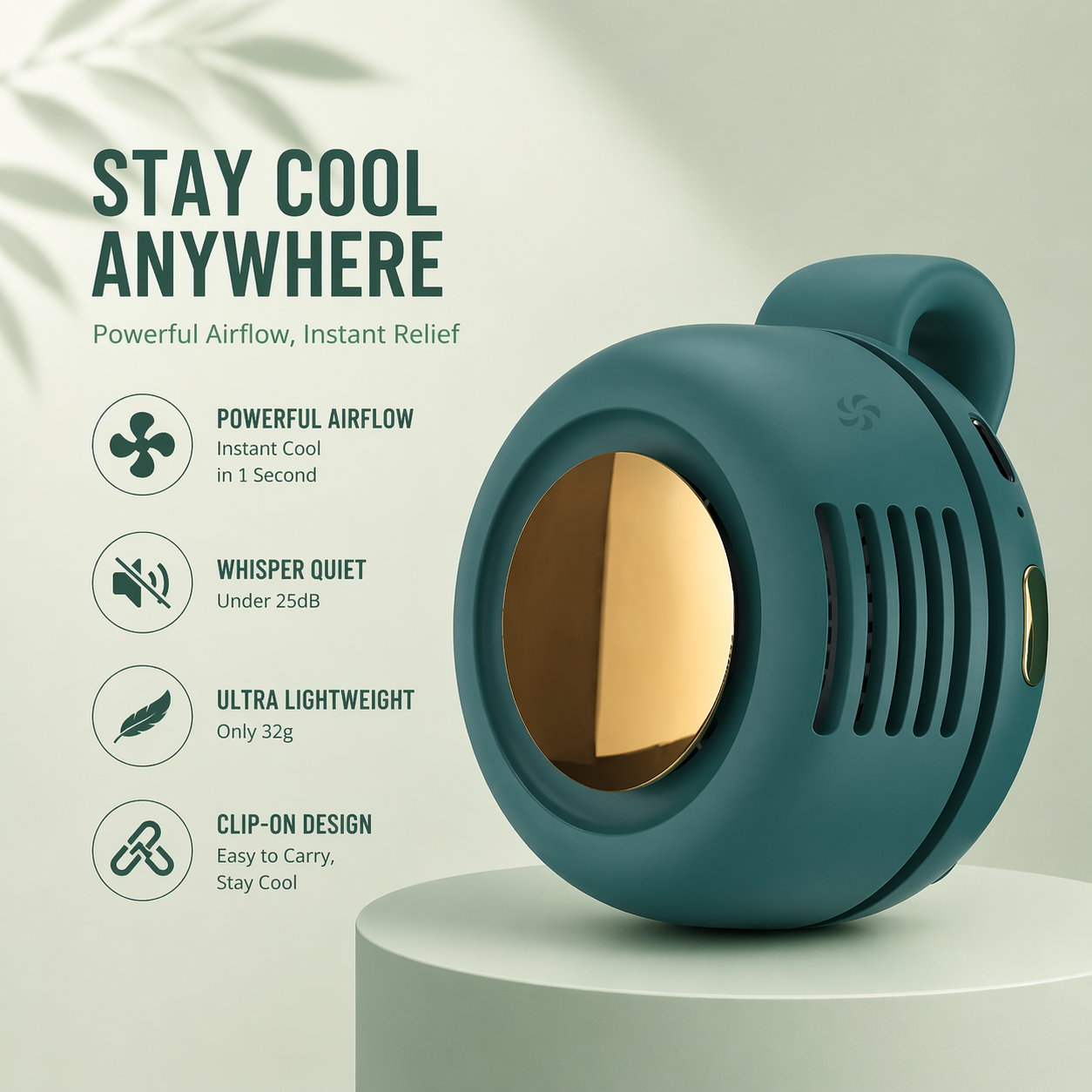 Portable Mini Clip Fan
